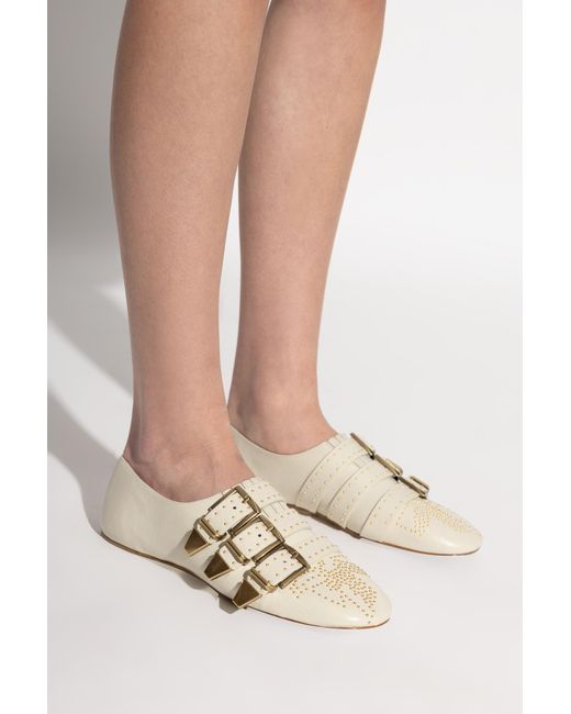 Chloé Natural 'Susan' Leather Shoes
