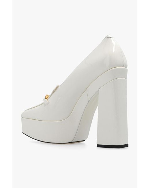 Jimmy Choo 'tilda' Glossy Platform Shoes in White | Lyst Canada