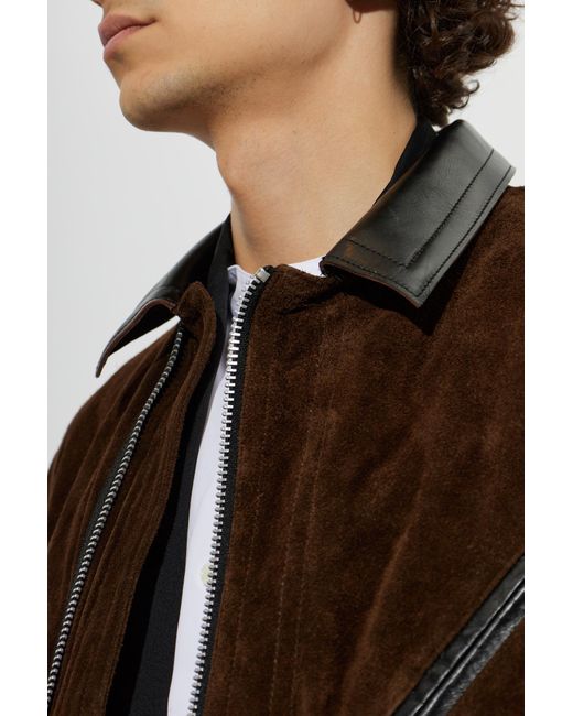 Sacai Black Suede Jacket for men