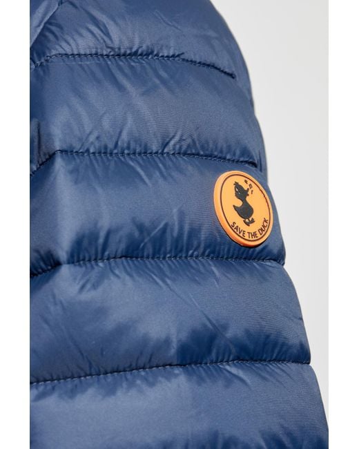 Save The Duck Blue Insulated Jacket "Alexander" for men