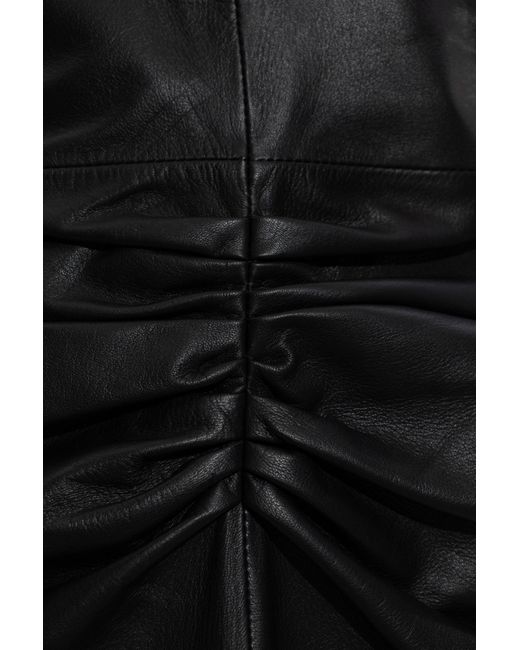 Victoria Beckham Leather Dress in Black | Lyst