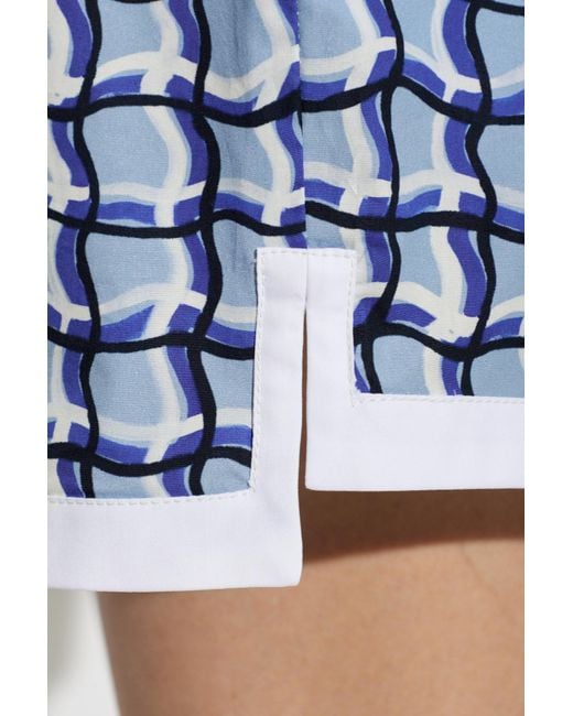 Marni Blue Patterned Shorts