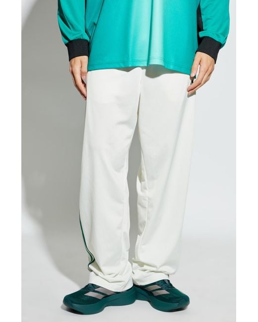 Adidas Originals White Sweatpants With Logo for men