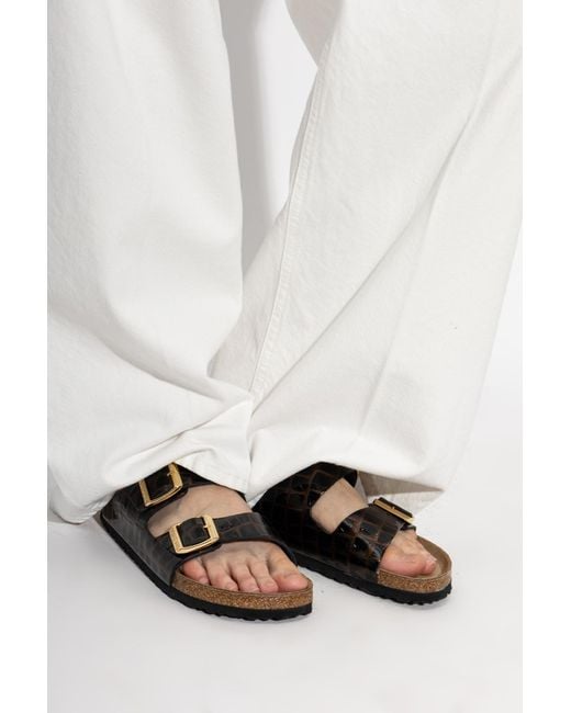 Birkenstock Black 'Arizona' Slides