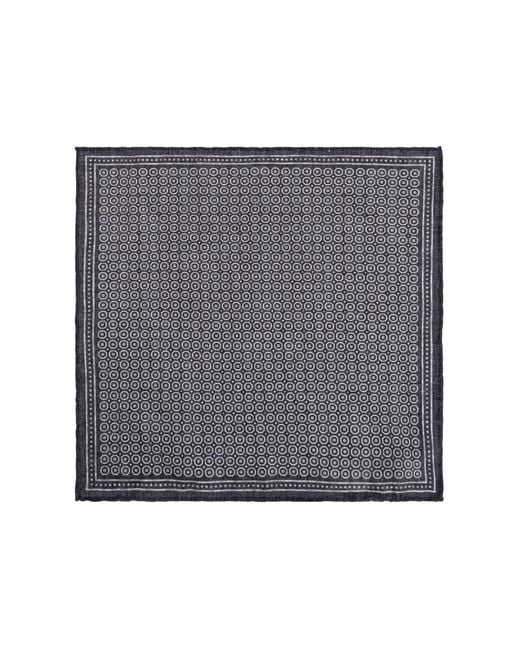 Eleventy Gray Patterned Pocket Square for men