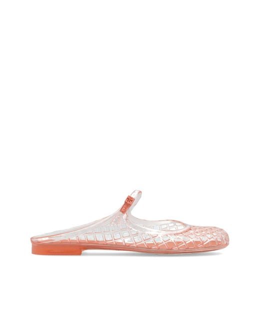 Tory Burch Pink 'Mellow Mary Jane' Slides