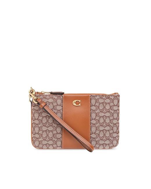 COACH OUTLET® | Corner Zip Wristlet In Colorblock With Horse And Carriage