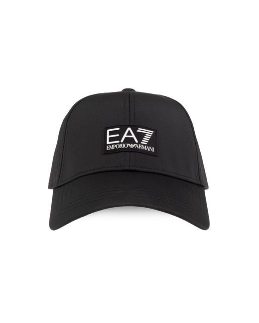 EA7 Black The 'Sustainability' Collection Baseball Cap