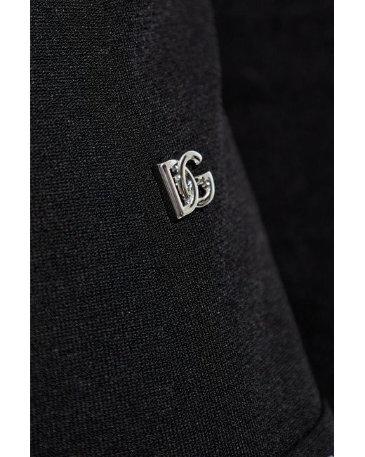 Dolce & Gabbana Black Wool Jacket