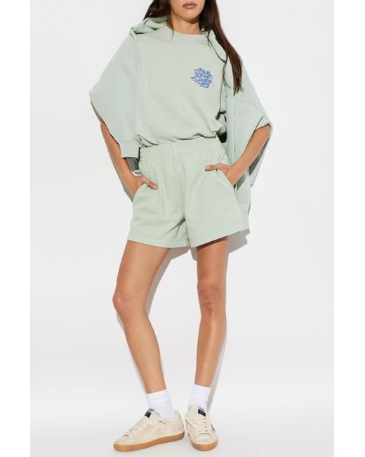 Anine Bing Green "Kam" Shorts