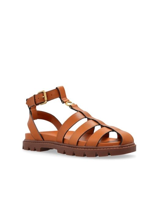 COACH Natural Sandals Sclupt