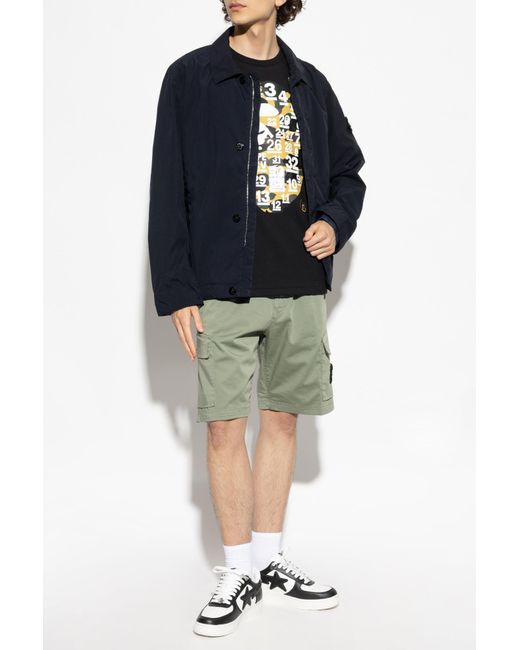 A Bathing Ape Black T-shirt With Print, for men