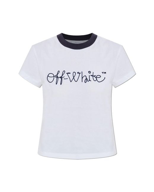 Off-White c/o Virgil Abloh White T-Shirt With Logo