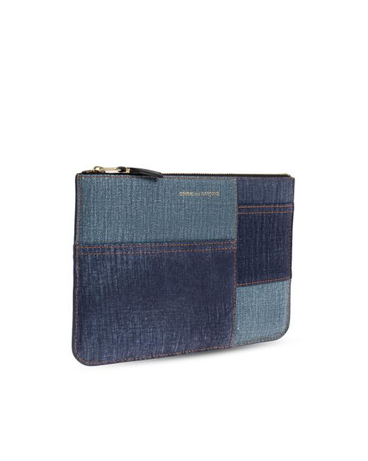 Comme des Garçons Blue Leather Pouch