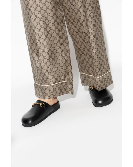 Gucci Black Horsebit Slipper