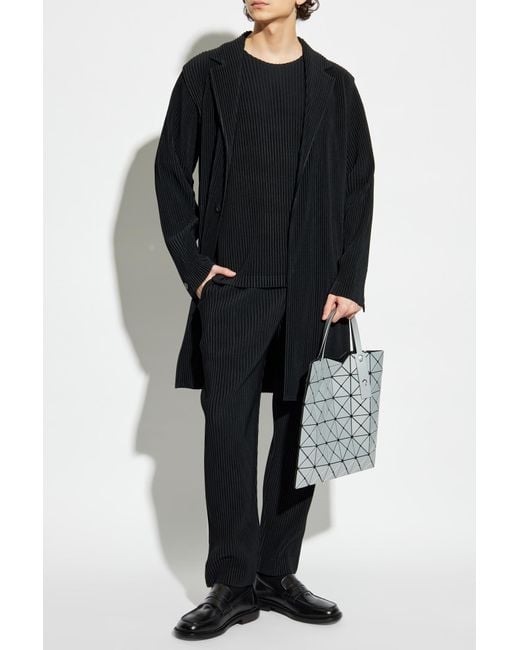 Homme Plissé Issey Miyake Black Pleated Trousers for men