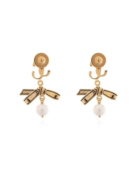 Jimmy Choo Metallic Earrings With Pendants