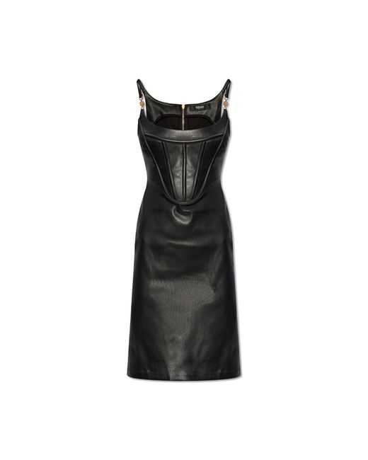 Versace Black Leather Dress,