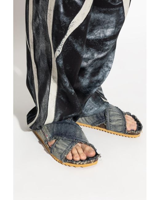 DIESEL Multicolor Slides 'D-Woodstock' for men