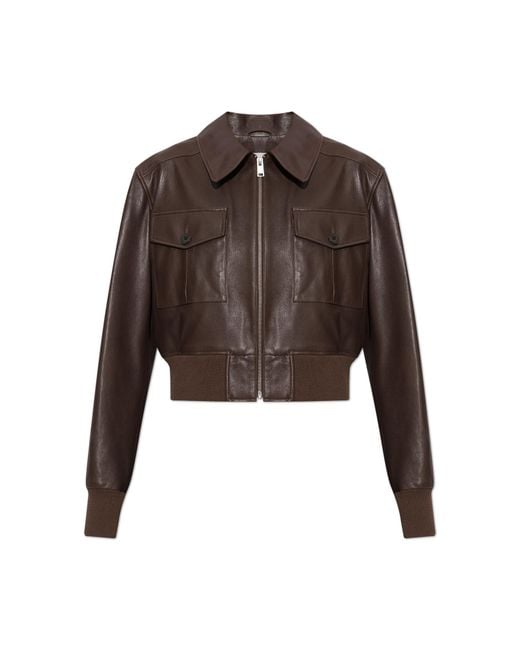 Arma Brown 'Zafira' Leather Jacket