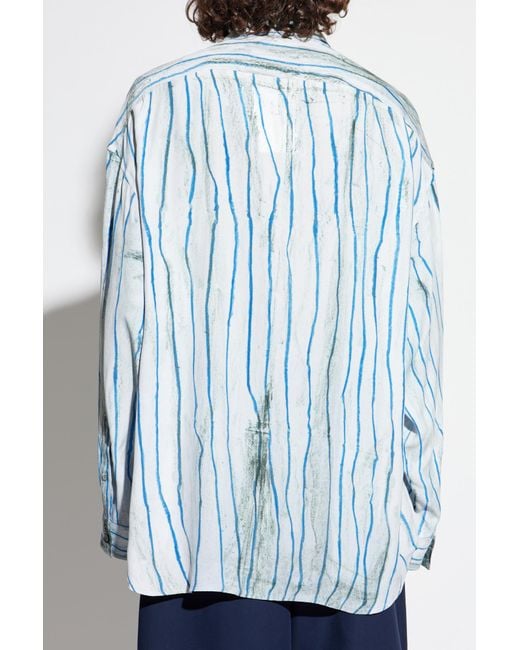 Acne Blue Printed Shirt for men