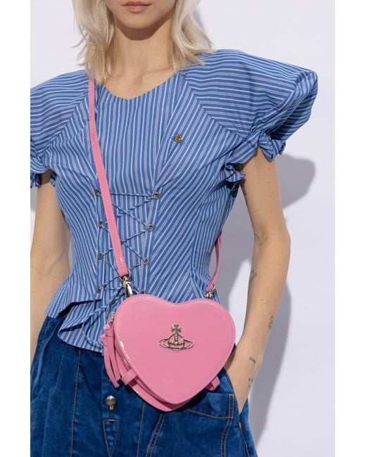 Vivienne Westwood Pink 'louise' Shoulder Bag,