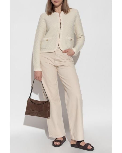 Rag & Bone Natural Cardigan With Pockets