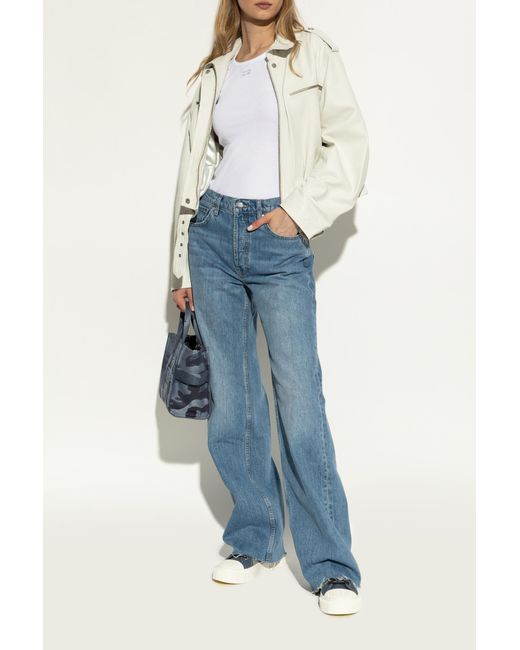 Marc Jacobs Blue Sports Shoes With Logo