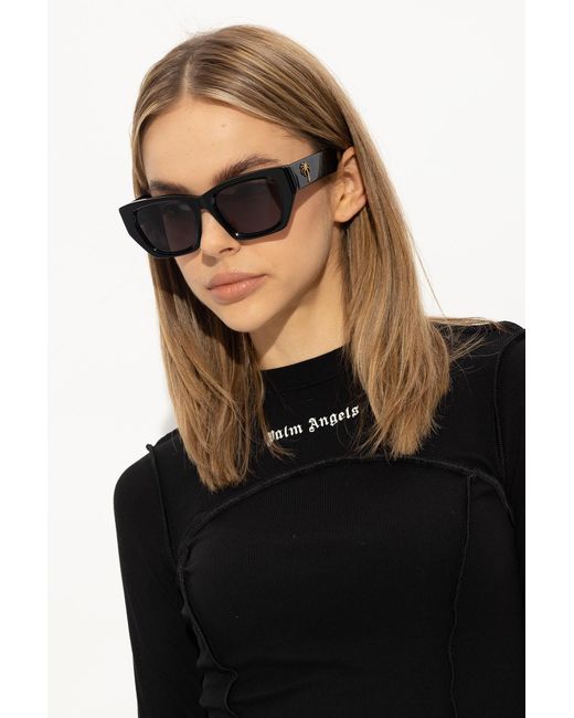 Palm Angels Black 'Hinkley' Sunglasses