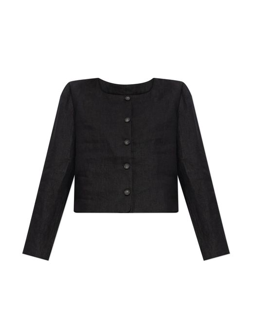 Posse Black Linen Jacket "Emma"