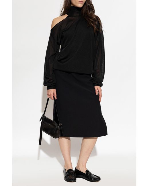 Fendi Black Silk Top