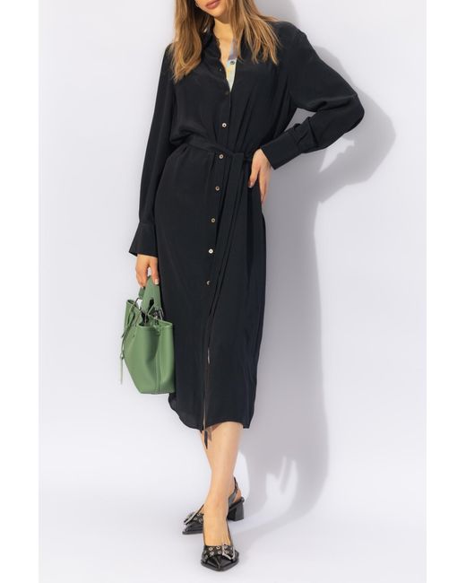 PS by Paul Smith Black Dress With Collar,