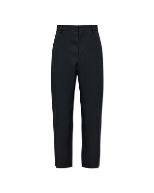 Jil Sander Black Wool Trousers for men