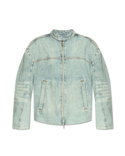 DIESEL Green 'De-Marge-Fse' Denim Jacket