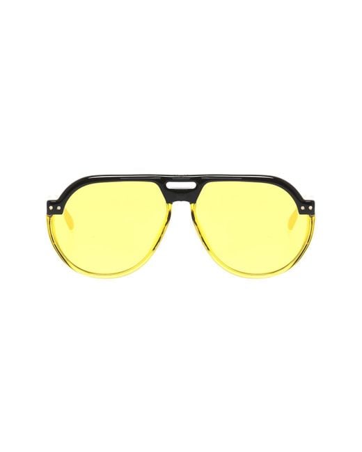 Dior Yellow 'club 3' Sunglasses for men