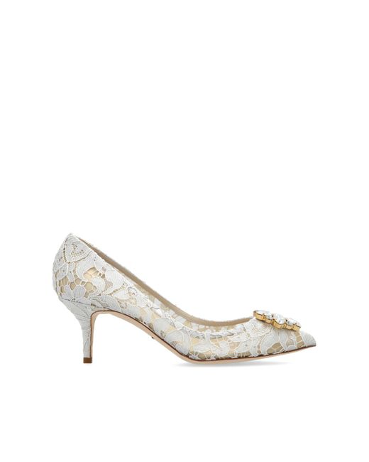 Dolce & Gabbana White Heeled Shoes 'Belluccii'