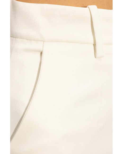 Balmain White Pleat-front Trousers,