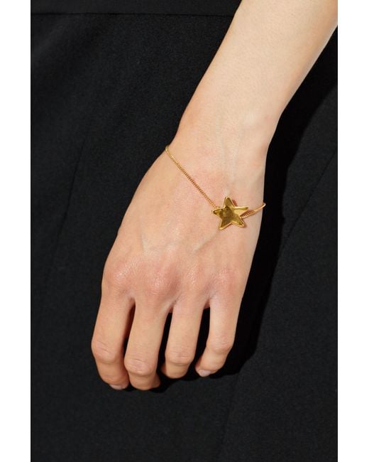 Jil Sander Metallic Bracelet With Pendant