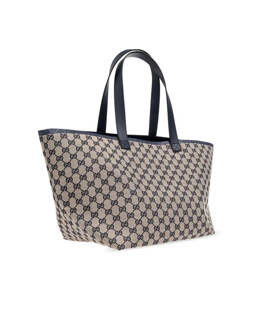 Gucci Gray 'original GG Medium' Shopper Bag,