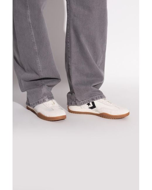 Converse White Sports Shoes "Run Star Trainer Ox" for men