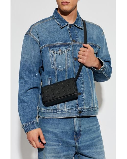MCM Black Monogram Bag for men