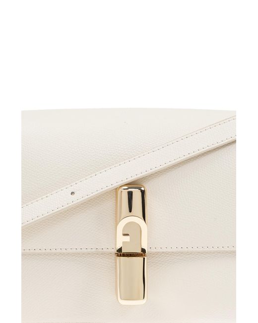 Furla White Shoulder Bag 'Iride Small'