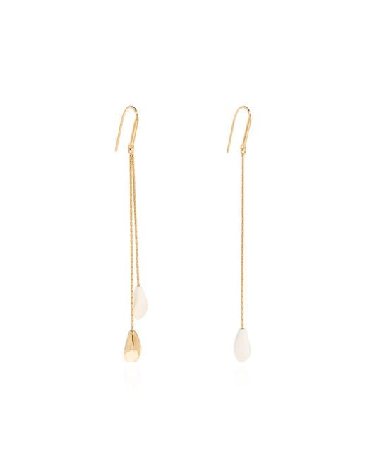 Isabel Marant White Brass Earrings