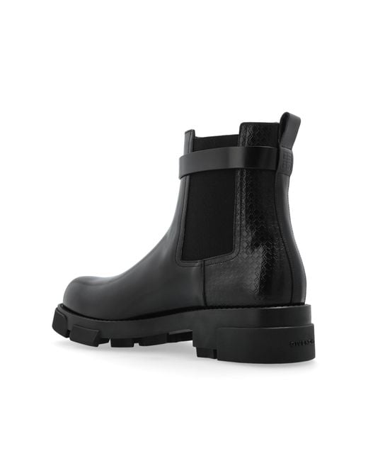 Givenchy Black Leather Shoes for men