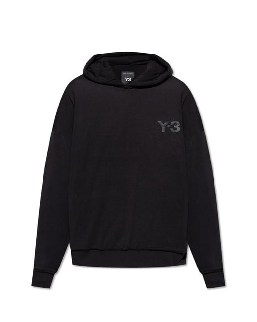 Y-3 Black Hoodie With Padding for men