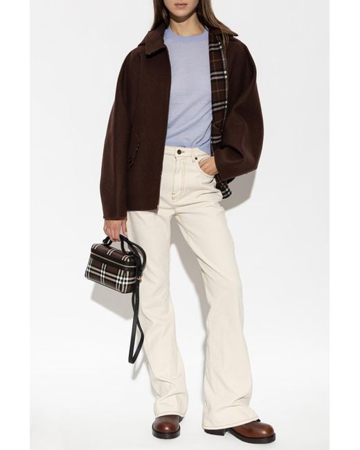 Burberry Blue Wool Top "Winnie"
