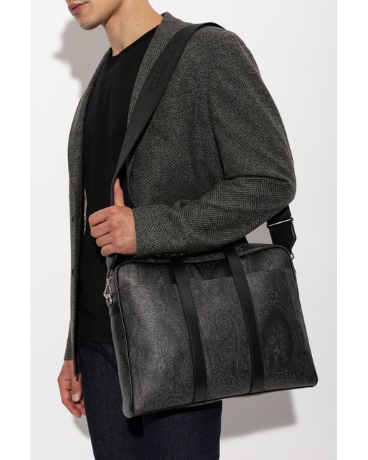 Etro Black Briefcase for men