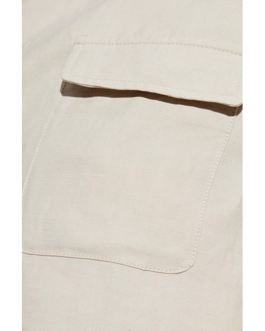 Eleventy White Jacket With Pockets for men