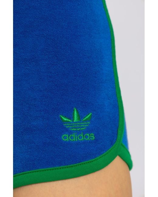 Adidas Originals Blue Shorts With Logo