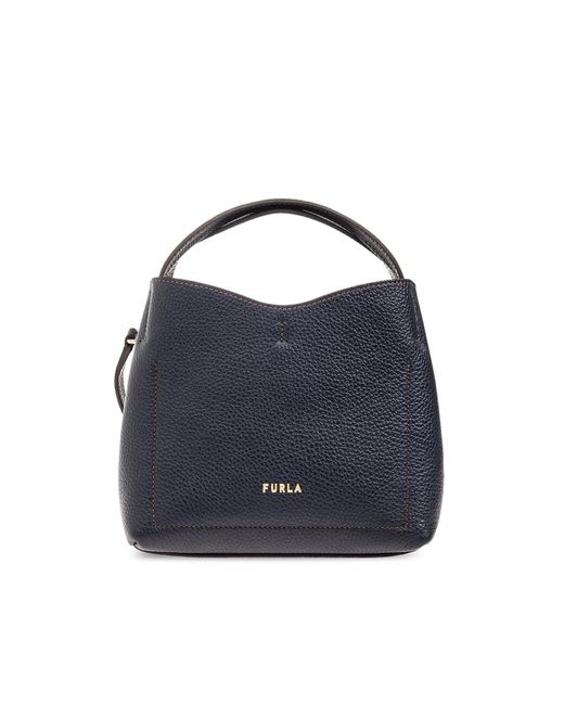 Furla Blue 'primula Mini' Shoulder Bag,